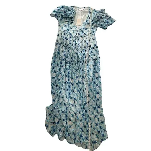 Rococo‎ Sand Volna Maxi Blue Multi Metallic Sparkle Bohemian Glam Size Small
